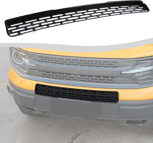 إدراج شبكة أمامية متوافقة مع Ford Bronco Sport 2021-2024، غطاء حماية للشبكة الأمامية لملحقات Bronco Sport الخارجية (أسود) in Kuwait