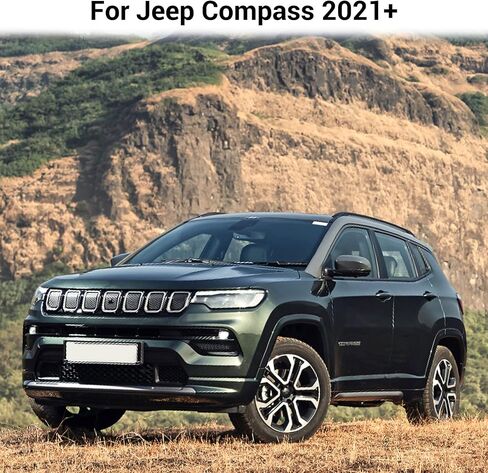 JeCar Grille Inserts Front Grill Covers Exterior Accessories for Jeep Compass 2021+ in Saudi Arabia