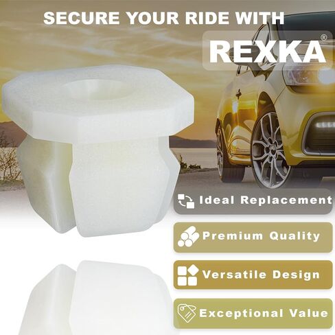Rexka 30ps Nylon Grill Screw Nuts #8 Screw Size for GM 3893980 Chrysler Chevy 1967-on in Saudi Arabia