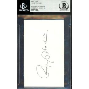 Roger Staubach GEM Mint 10 Beckett Bas Actograph 3x5 Card Card - كرة قدم بطاقات صاعد موقعة in Saudi Arabia