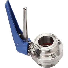 1PCS 1-1/4'' 32mm pipe outer diameter 1.5" triple clamp sanitary valve flow control squeeze trigger homemade SUS 304 stainless steel in Saudi Arabia