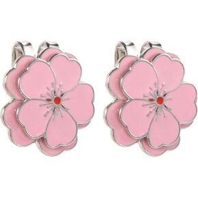 2pcs مقاطع قبعة الجولف المغناطيسية ، شكل زهرة وردية شكل الكرة الجولف علامة الكرة المغناطيسية علامة القبعة مغناط in Kuwait