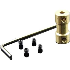 2pcs Copper Rigid Shaft Coupler Bore 2mm 2.3mm 3mm 3.17mm 4mm 5mm 6mm Motor Coupling Connector(2mm to 2mm) in Kuwait