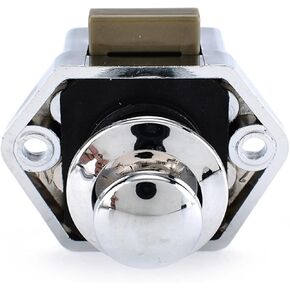 5pcs Camper Car Push Lock 20mm RV Caravan Boat Motor Home Cabinet Drailer Attlic Locks لأجهزة الأثاث (بني) in Saudi Arabia