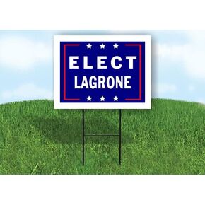 ELECT LAGRONE - Single Sided Yard Sign Road Sign with Stand - Driveway Signs for Street, Lawn, Block, House, Real Estate - Yard Signs, Custom Sign, Personalized Signage - 18" x 24" in Saudi Arabia