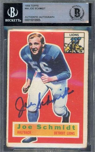 توقيع جو شميدت بيكيت باس 1956 Topps الصاعد الموقوف - بطاقات الصاعد الموقعة من كرة القدم in Kuwait