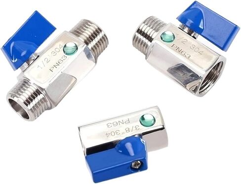 1 قطعة 1/8 "1/4" 3/8 "1/2" 3/4 "1 بوصة f/mm/mf/f ss316 أنبوب المطبخ دليل مقبض المعادن مقبض المعادن المطبخ (1/8" ، 316_male إلى أنثى) in Saudi Arabia