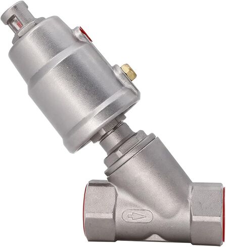 1PCS 1/2" 3/4" 1" Internal thread Y-type pneumatic angle seat valve DN15 DN20 stainless steel 304 welding/clamp high temperature steam(1",CLAMP_PLASTIC HEAD) in Saudi Arabia