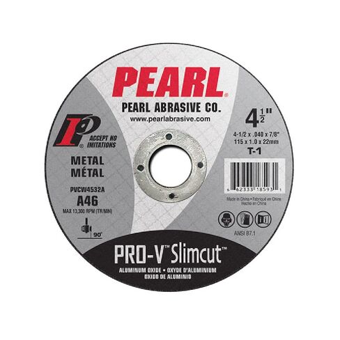 5-PK Pearl Abrasive PVDCW06A Pro-V Slimcut-40 Cut-Off Wheel 6 x .045 x 7/8 Aluminum Oxide Type 27 in Saudi Arabia