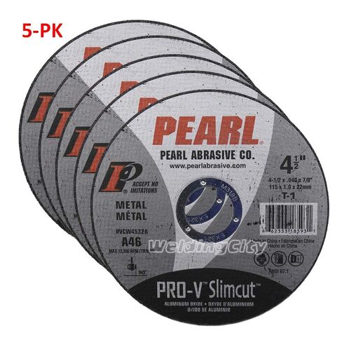 5-PK Pearl Abrasive PVDCW06A Pro-V Slimcut-40 Cut-Off Wheel 6 x .045 x 7/8 Aluminum Oxide Type 27 in Saudi Arabia