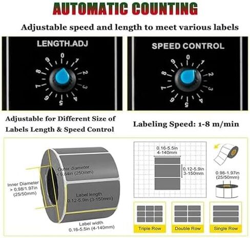 آلة تقشير الملصقات التلقائية مع سرعة قابلة للتعديل والعد التلقائي ، لتطبيق التسمية الفعال في مختلف الصناعات in Kuwait