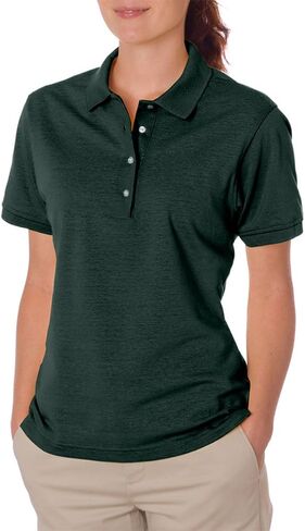 Jerzees Womens 5.6 oz. 50/50 Jersey Polo with SpotShield437W-CALIFORNIA BLUE-2XL in Saudi Arabia