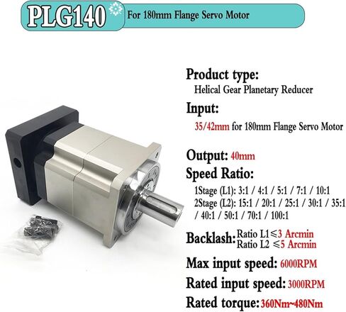 انخفاض السرعة PLG120 19 مم المدخلات ، PLG120 2.4 سم إدخال ، PLG120 22mm إدخال علبة تروس التروس الحلزونية ل NEMA 17 23 34 مخفض سرعة محرك السائر (PLG120 2.4 سم ، نسبة 20 إلى 1) in Saudi Arabia