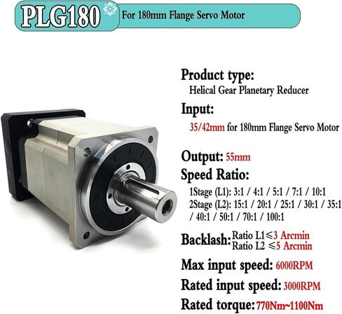 مخفض السرعة PLG060 علبة تروس مخفض التروس الحلزونية لـ NEMA 17 23 34 مخفضًا لسرعة محرك السهول (PLG060 1.4 سم ، نسبة 3 إلى 1) in Saudi Arabia