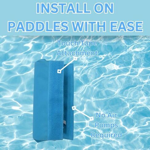Paddle Float - ملحق paddleboard للوحة الوقوف ، رغوة عالية الكثافة مع إغلاق الخطاف والحلقة ، الطفو ، تعويم الزوارق - مجاذيف الزورق ، قوارب الكاياك ، sup paddleboard - 2 عبوة in Saudi Arabia
