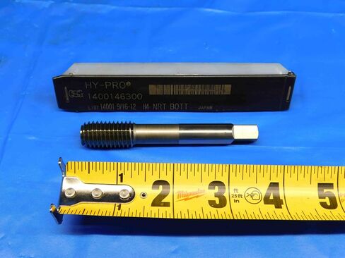 M & J Tooling LLC OSG 9/16 12 GH4-B HSS Thread Forming TAP 1 Straight FL .5625 1400146300 HY-PRO - BR3493AY3 in Saudi Arabia