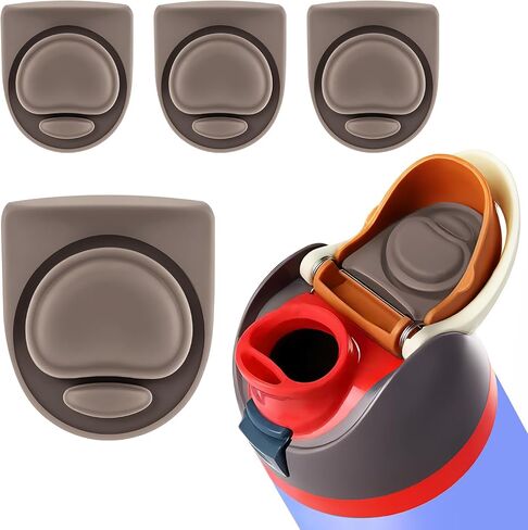 4pcs Replacement Stopper Compatible with Owala FreeSip 24oz 32oz 40oz, BPA-Free Silicone Water Bottle Lid Gaskets Replacement for 19/24/32/40oz Bottle Mouth Cap Stopper Seal Parts Accessories in Saudi Arabia