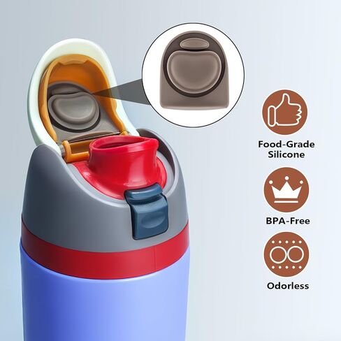 4pcs Replacement Stopper Compatible with Owala FreeSip 24oz 32oz 40oz, BPA-Free Silicone Water Bottle Lid Gaskets Replacement for 19/24/32/40oz Bottle Mouth Cap Stopper Seal Parts Accessories in Saudi Arabia