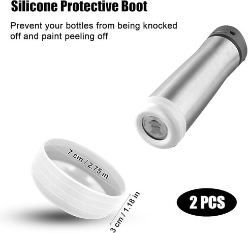 2pcs حذاء زجاجة ماء من السيليكون لـ Contigo Ashland Chill 24oz ، كم زجاجة ماء واقية من إكسسوارات حماية الزجاجة in Kuwait