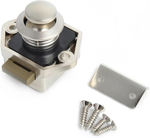 Camper Car Push Lock RV Caravan Boat Motor Home Cabinlet Draint Button Button Locks Furniture Door Lock Hardware 1PCS (Carlock002-PN) in Kuwait