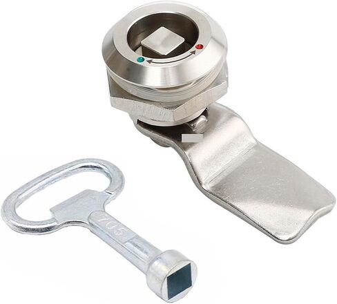 22mm MS705 Distribution Cabinet Lock Panel Lock 304 Stainless Steel 4-Corner Lock Cylinder Marked Cabinet Door Lock 1Pcs(4 Angle Lock core H) in Saudi Arabia