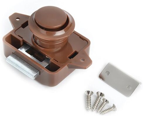Camper Car Push Lock RV Caravan Boat Motor Home Cabinlet Draint Button Button Locks Furniture Door Lock Hardware 1PCS (Carlock002-PN) in Kuwait
