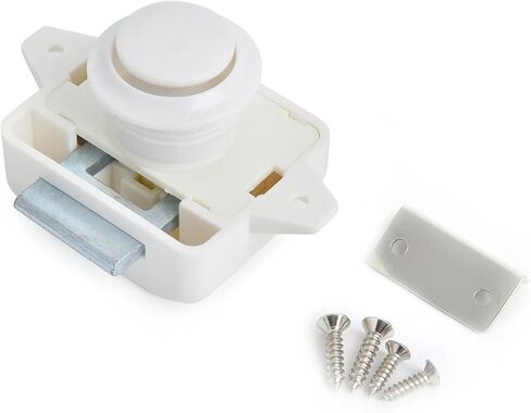 Camper Car Push Lock RV Caravan Boat Motor Home Cabinlet Draint Button Button Locks Furniture Door Lock Hardware 1PCS (Carlock002-PN) in Kuwait
