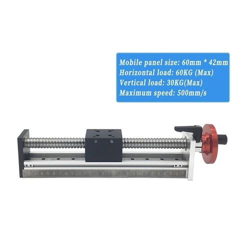 Double nut Ball Screw Control Machine C7 Ball Screw SFU1605 Manual Linear Rail Guide Effective Stroke 50~1000mm MGN12R Guide MGW12C Handwheel Sliding Table(900MM Stroke) in Kuwait