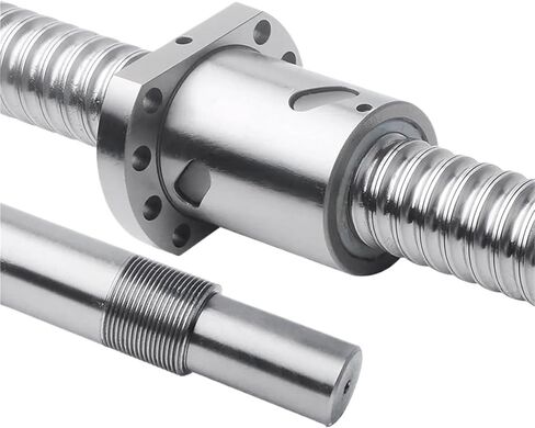 Screw Stainless Steel Ball Screw Single Waist Nut Processed Ends Ball Screw Nut Machined + 1200-1500mm SFU4010 Ball Screw(1350MM) in Saudi Arabia