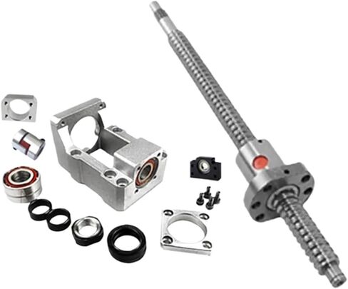 آلة التحكم في الكرة المزدوجة بطول المسمار 200mm-1000mm SFU1610 Ball Screw+Ball Nut+BKBF12 End Support+اقتران+DSG16H+SBR12 Set Linear Rail (900mm) in Saudi Arabia