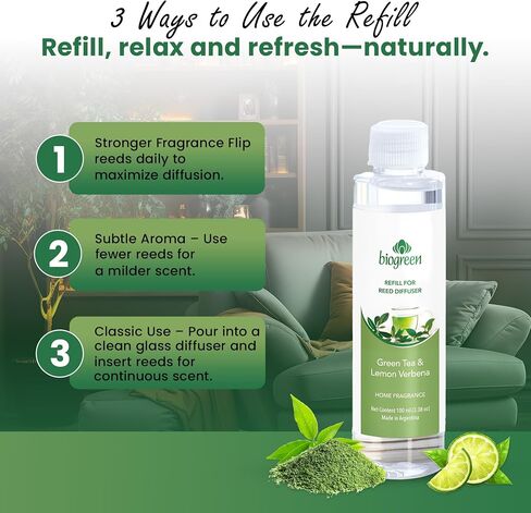 إعادة الملء لـ Reed Diffuser - الزنجبيل ، الليمون والورود - 3.38 FL OZ in Saudi Arabia