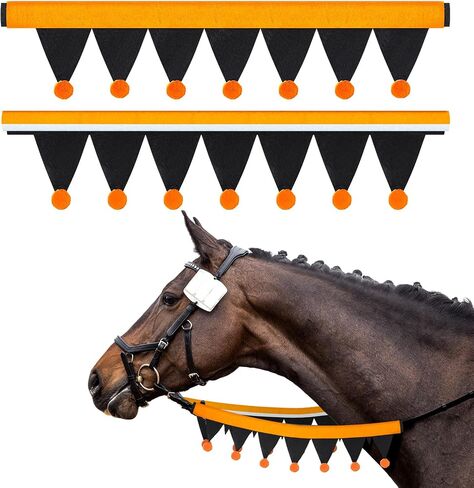 SATINIOR 2 Pcs Halloween Rein Covers for Halloween Holiday Horse Costume Accessories Festive Decor Equestrian Riding Gifts in Saudi Arabia