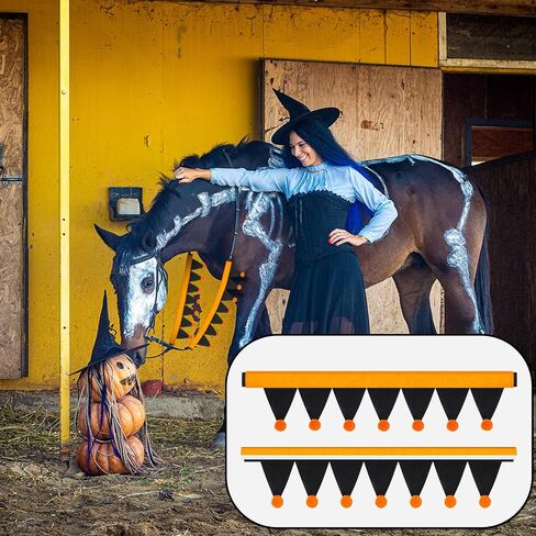 SATINIOR 2 Pcs Halloween Rein Covers for Halloween Holiday Horse Costume Accessories Festive Decor Equestrian Riding Gifts in Saudi Arabia
