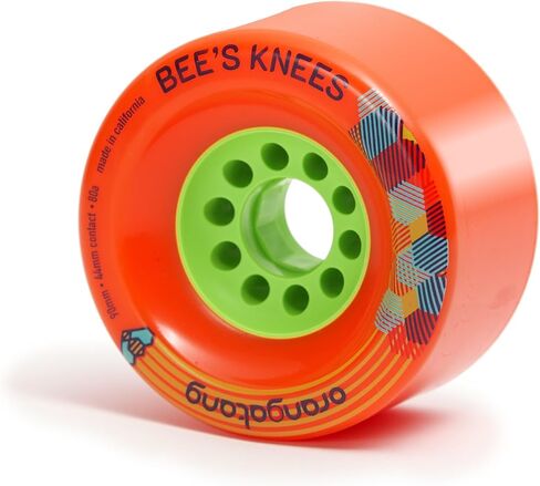 ركبتي Orangatang Bee 90 ملم 80A Longboard للركاب السلس ، المبحرة الحضرية ، ألواح التزلج الكهربائية DIY ، eBoards (80A Orange ، مجموعة من 4) in Kuwait