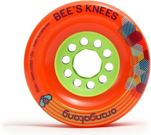 ركبتي Orangatang Bee 90 ملم 80A Longboard للركاب السلس ، المبحرة الحضرية ، ألواح التزلج الكهربائية DIY ، eBoards (80A Orange ، مجموعة من 4) in Kuwait