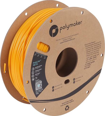 Polymaker PETG Filament 2.85mm 1kg Black 3D Printer Filament, PolyLite PETG 3D Printing Filament 2.85mm, Dimensional Accuracy +/- 0.03mm, Print with Most 3D Printers in Kuwait