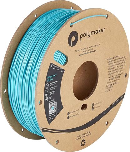 Polymaker PETG Filament 2.85mm 1kg Black 3D Printer Filament, PolyLite PETG 3D Printing Filament 2.85mm, Dimensional Accuracy +/- 0.03mm, Print with Most 3D Printers in Saudi Arabia