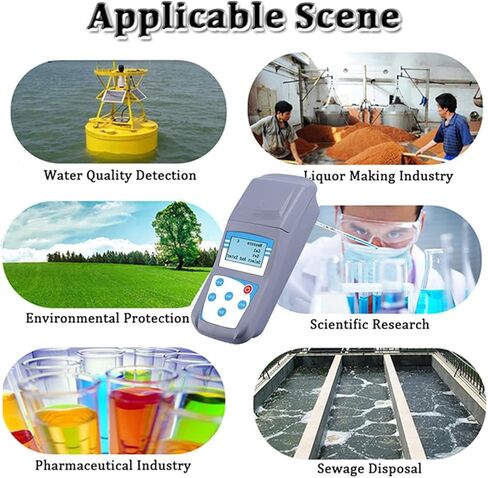 عداد التعكر المختبري ، مقياس التعكر المحمول مع حقيبة ، 3 زجاجات ، 90 درجة مئوية ، لمختبر حمام السباحة in Kuwait