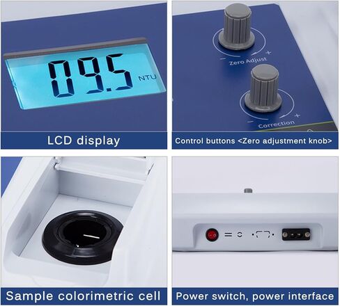 Digital Turbidity Tester,Desktop Turbidity Meter,90° Scattered Light, Measuring Range 0~200NTU,for Laboratories, Pure Water Plants,Industrial Water in Saudi Arabia