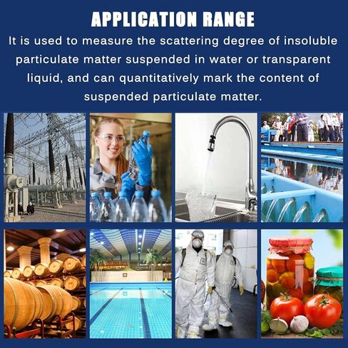 Digital Turbidity Tester,Desktop Turbidity Meter,90° Scattered Light, Measuring Range 0~200NTU,for Laboratories, Pure Water Plants,Industrial Water in Saudi Arabia
