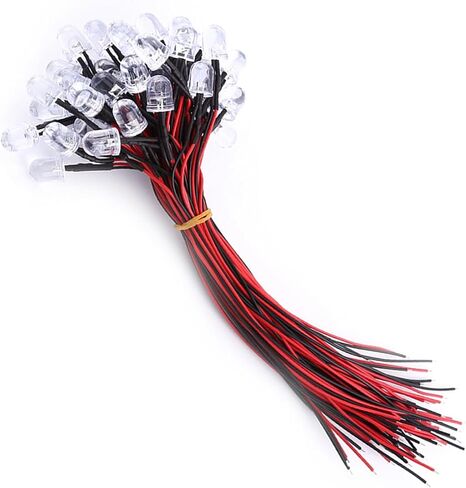 LED LED ، واضحة للمياه ، وتوفير الطاقة ، والكابل المرن مع الثنائيات LED المنتشرة ، و 50 قطعة ألعاب لإضاءة الهوايات في الصناعة (10 مم) in Saudi Arabia