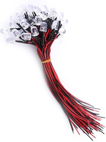 LED LED ، واضحة للمياه ، وتوفير الطاقة ، والكابل المرن مع الثنائيات LED المنتشرة ، و 50 قطعة ألعاب لإضاءة الهوايات في الصناعة (10 مم) in Saudi Arabia