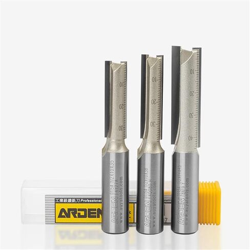 Arden Metric Shank 6mm 12mm Straight Router Bit Carbide 2 Flute Extended Straight End Mill Engraving Cutting Tool Milling Cutter(12x8x25) in Saudi Arabia