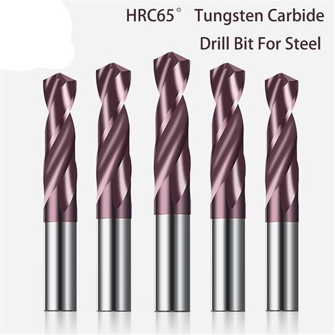 VSHARP HRC65 ° CARBIDE SOND TWIST DRILL BET TUNGSTEN TUNGSTEN STEEL SLELOY BIT مع طلاء نانو لسبائك الحديد الزهر المقاوم للصدأ (1.2 مم ، 5 مساءً) in Saudi Arabia