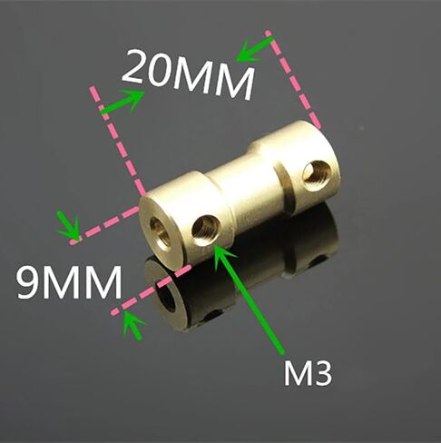2PCS COPPER RIMID RAMID DOUPLER BORE 2MM 2.3mm 3mm 3.17mm 4mm 5mm 6mm موصل اقتران المحرك (2 مم إلى 2 مم) in Saudi Arabia