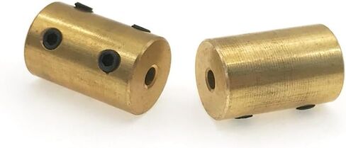 1pcs D14 L22 Brass Rigid Coupling Hole 3.17mm 12mm Motor Connector Model Ship Automobile Aircraft Accessories(4mm to 4mm) in Saudi Arabia