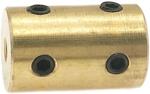 1pcs D14 L22 Brass Rigid Coupling Hole 3.17mm 12mm Motor Connector Model Ship Automobile Aircraft Accessories(4mm to 4mm) in Saudi Arabia