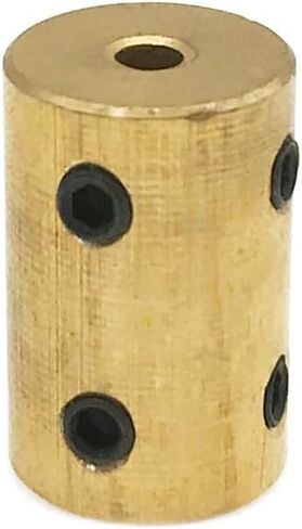 1pcs D14 L22 Brass Rigid Coupling Hole 3.17mm 12mm Motor Connector Model Ship Automobile Aircraft Accessories(4mm to 4mm) in Saudi Arabia