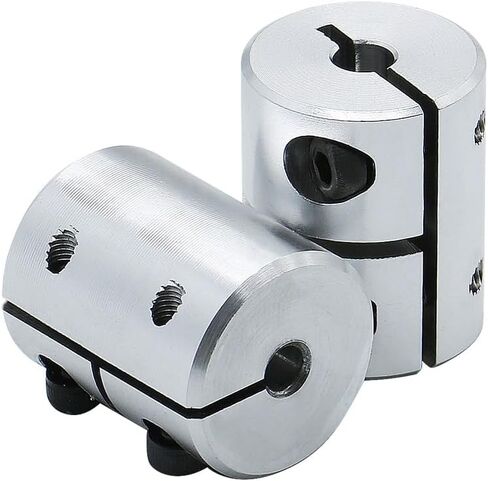 1pc D32L32 Aluminium Rigid Coupler 6mm to 16mm Lead Screw 3D Printer Electric Motor Coupling(6x12.7mm) in Saudi Arabia