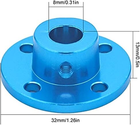2pcs 8mm Inner Diameter L13 D16 Rigid Flange Coupling Motor Guide Shaft Coupler Motor Connector for DIY Parts in Saudi Arabia